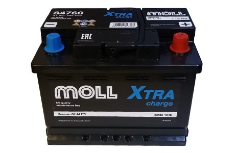 Аккумулятор Moll XTRA Charge 60a/h 580A (84760)