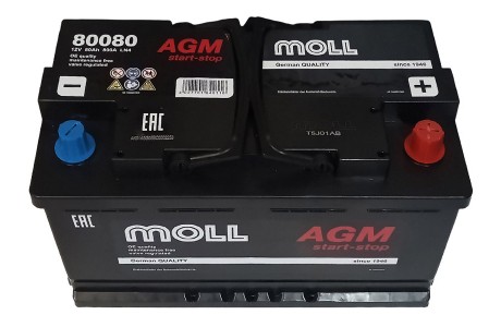 Аккумулятор Moll Start-stop AGM 80 a/h 800(EN)
