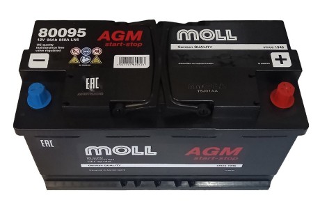 Аккумулятор Moll AGM 95 A/h 850A (EN)