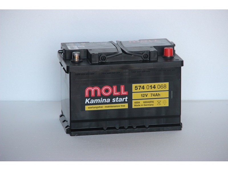 Аккумулятор Moll 74 A/ч R 680A (EN)