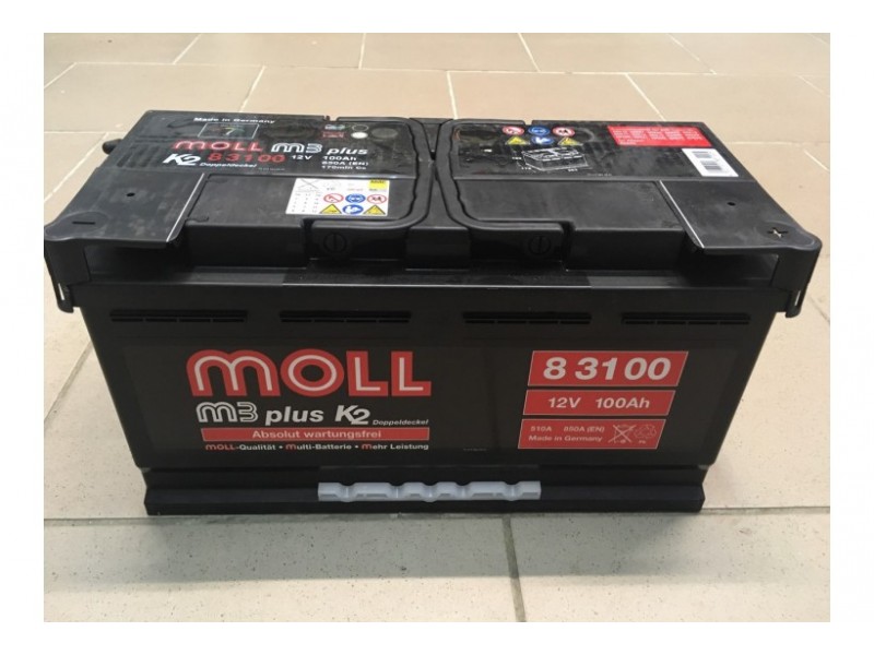 Аккумулятор Moll M3 Plus 100 A/ч 850A (EN) 