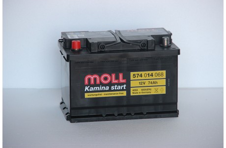 Аккумулятор Moll 74 A/ч L 680A (EN) 