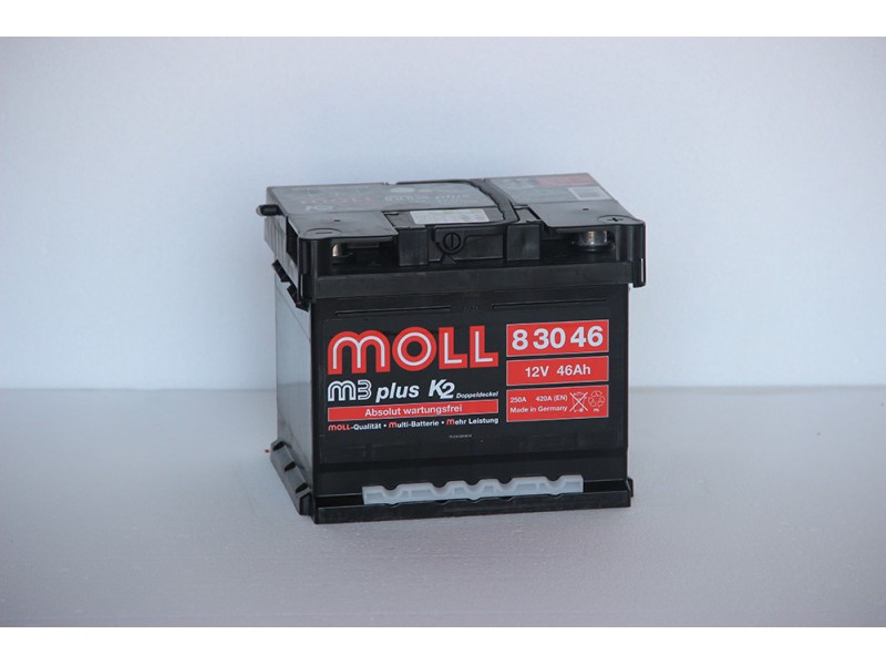 Аккумулятор Moll M3 Plus 46 A//ч 430A (EN) 
