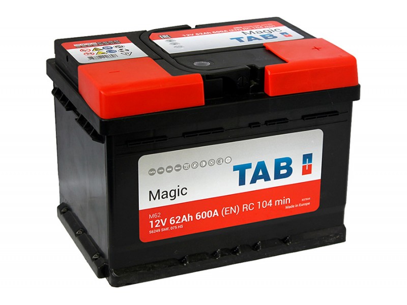 Аккумулятор Tab Magic 62 A/h 600A (EN)