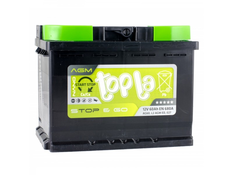Аккумулятор Topla TOP AGM Stop / Go 60 A/h 680A