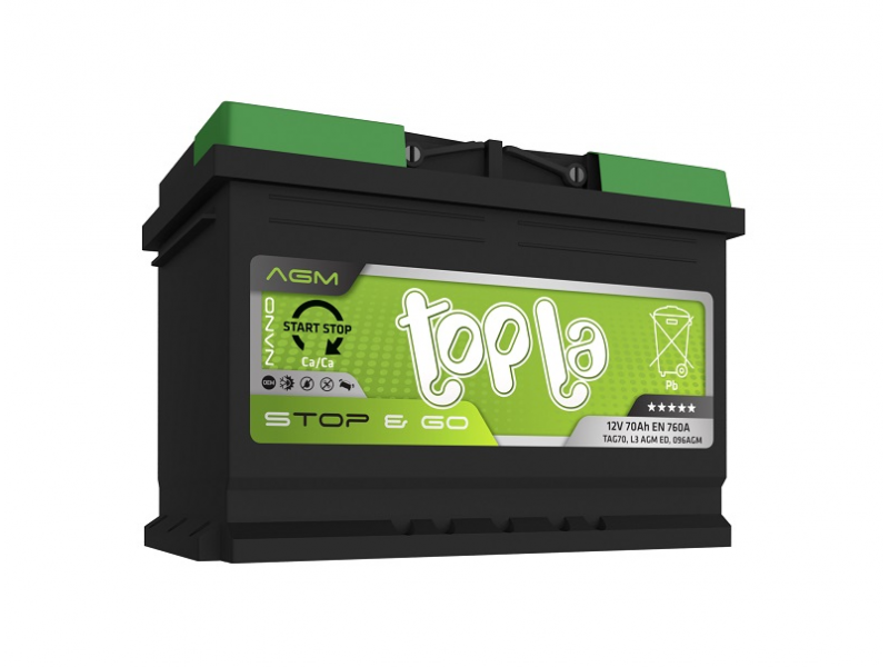 Аккумулятор Topla TOP AGM Stop / Go 70 A/h 760A