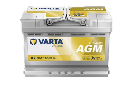 Аккумулятор Varta Silver Dynamic AGM 570 901 076 (70 A/h) 760A 