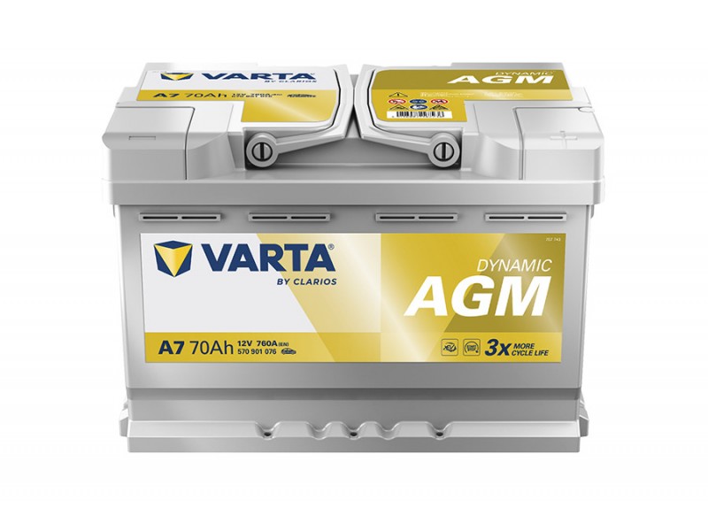 Аккумулятор Varta Silver Dynamic AGM 570 901 076 (70 A/h) 760A 