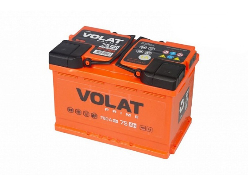 Аккумулятор VOLAT Prime 75 A/h 760A L+