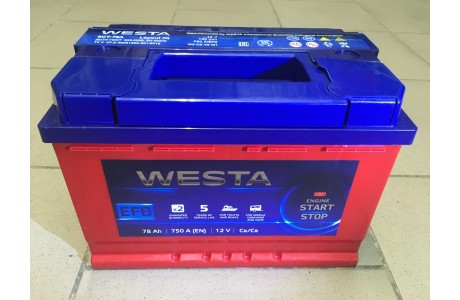 Аккумулятор Westa RED EFB 74 A/h 750A