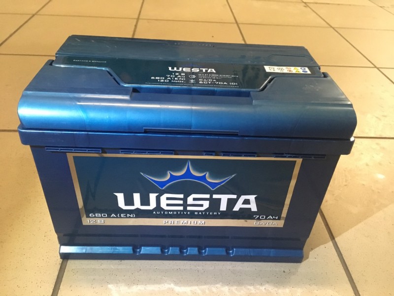 Аккумулятор Westa Premium 70 A/ч 680A