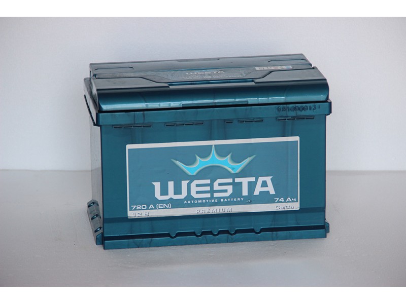 Аккумулятор Westa 74 L+ R+ 720A