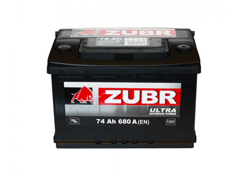 Аккумулятор Зубр Ultra  74 a/h 680A (EN)