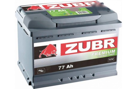 Аккумулятор Zubr Premium 77 A/h 730А R+ низкий
