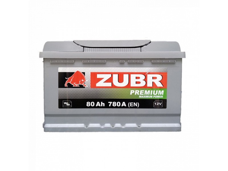 Аккумулятор Zubr Premium 80 A/h 780А R