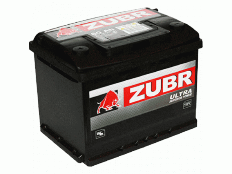 Аккумулятор Zubr Ultra 62 A/h 600А R+