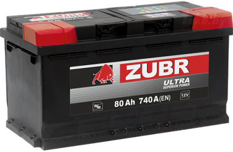 Аккумулятор Zubr Ultra 80 A/h 740А R+