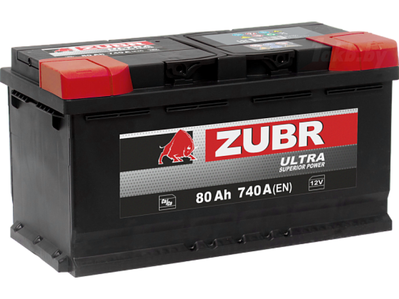 Аккумулятор Zubr Ultra 80 A/h 740А R+