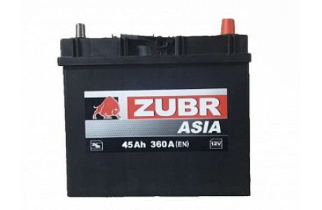 Аккумулятор Zubr Ultra ASIA 45 A/h 360А R+