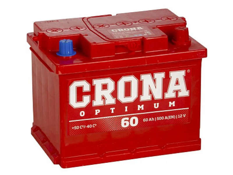 Аккумулятор CRONA 60 A/h 500A L+