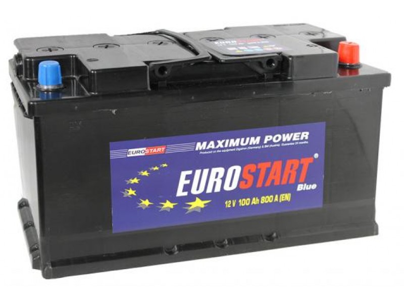 Аккумулятор Eurostart Blue 100 A/h 800А L+