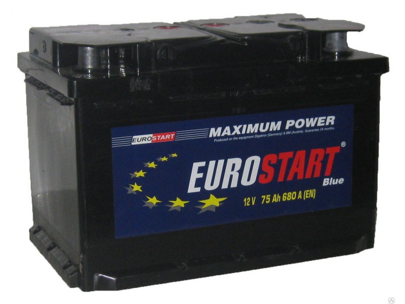 Аккумулятор Eurostart Blue 75 A/h 680А R+