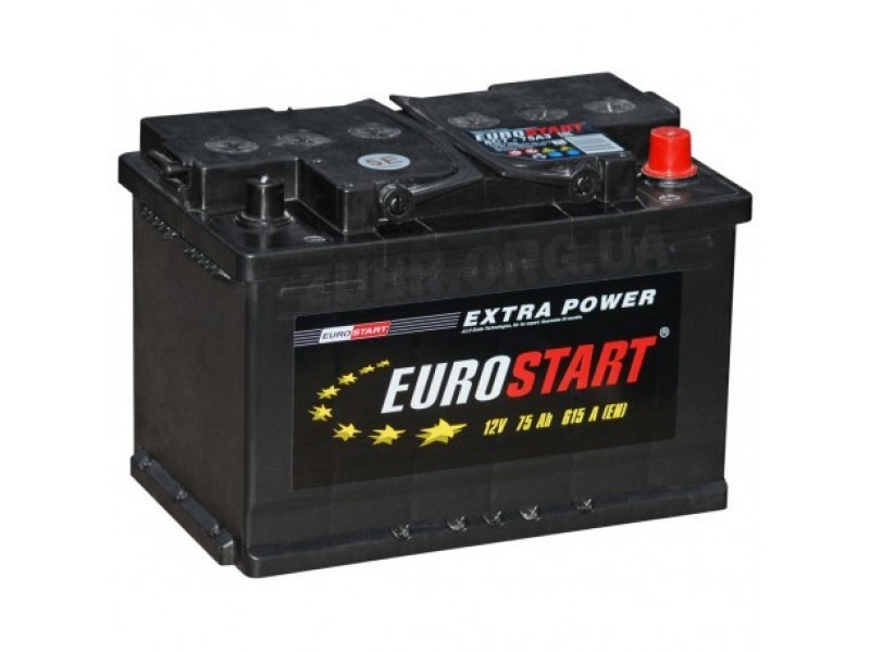 Аккумулятор Eurostart Extra Power 75 A/h 680 А R+