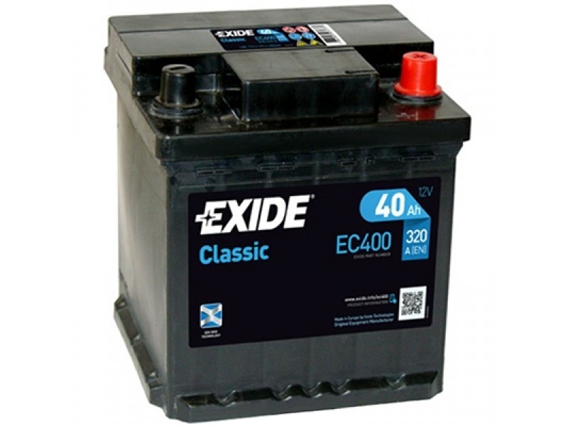 Аккумулятор Exide Classic EC400 (40 A/h), 320A R+