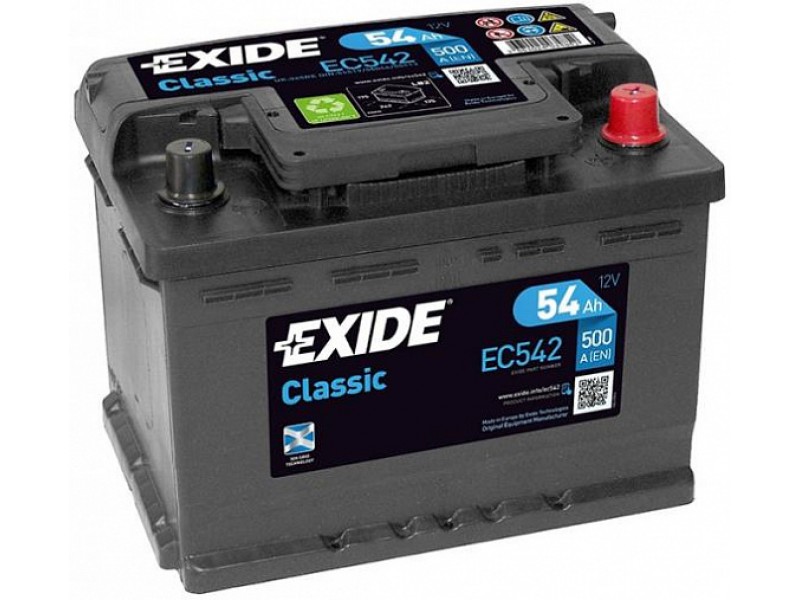 Аккумулятор Exide Classic EC542 (54 A/h), 500A R+