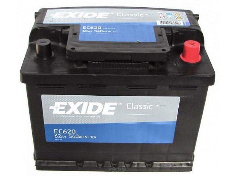 Аккумулятор Exide Classic EC620 (62 A/h), 540A R+