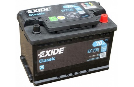 Аккумулятор Exide Classic EC700 (70 A/h), 640A R+