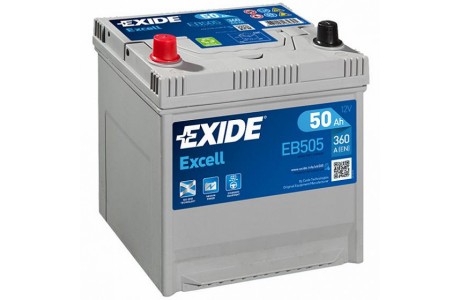 Аккумулятор Exide Excell EB505 (50 A/h), 360A L+