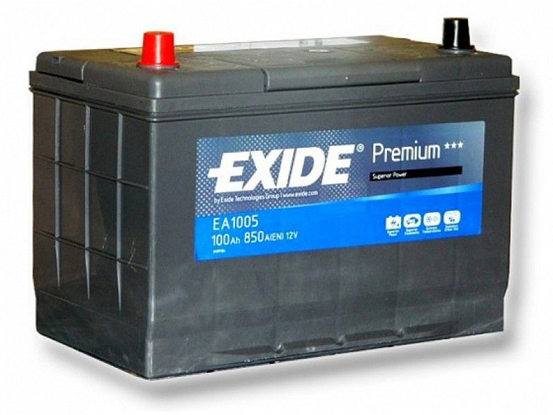 Аккумулятор Exide Premium EA1005 (100 A/h), 850A L+