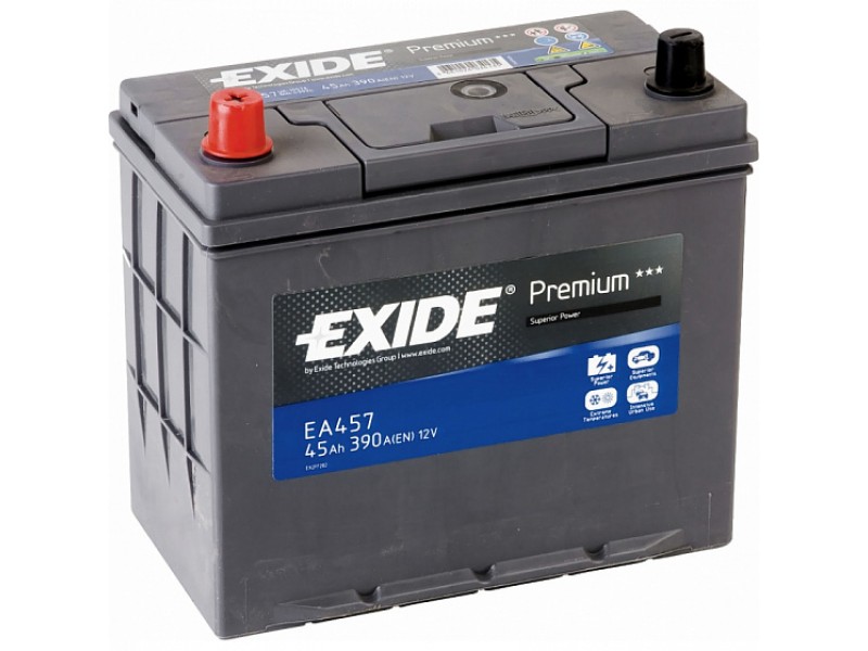 Аккумулятор Exide Premium EA457 (45 A/h), 390A L+