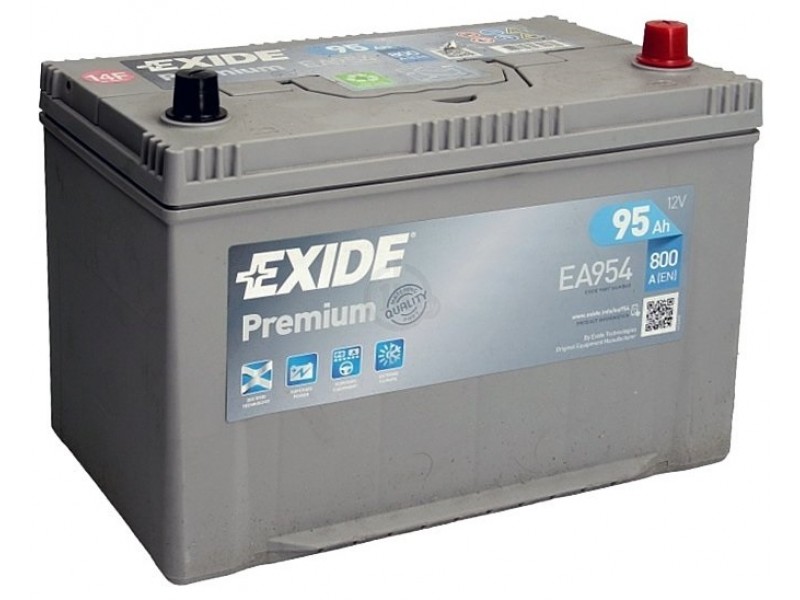 Аккумулятор Exide Premium EA954 (95 A/h), 800A R+