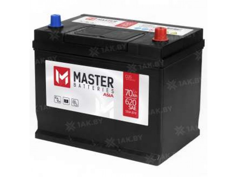 Аккумулятор MASTER BATTERIES 70 Ah 550A R+ Asia