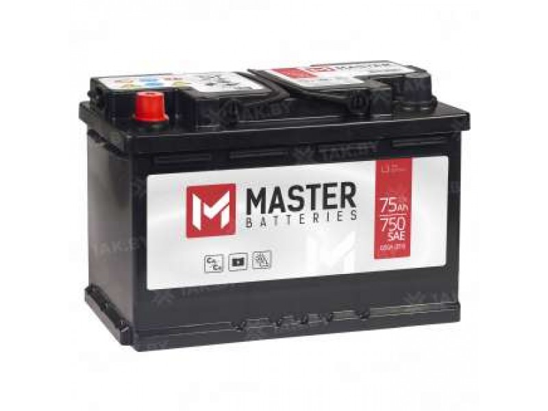 Аккумулятор MASTER BATTERIES 75 A/h 680A L+