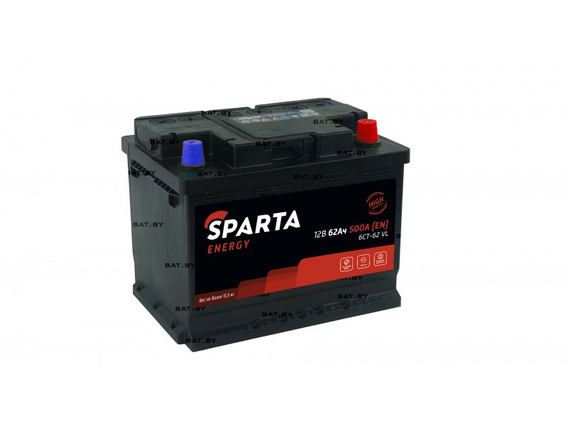 Аккумулятор SPARTA ENERGY 6СТ-62 Евро