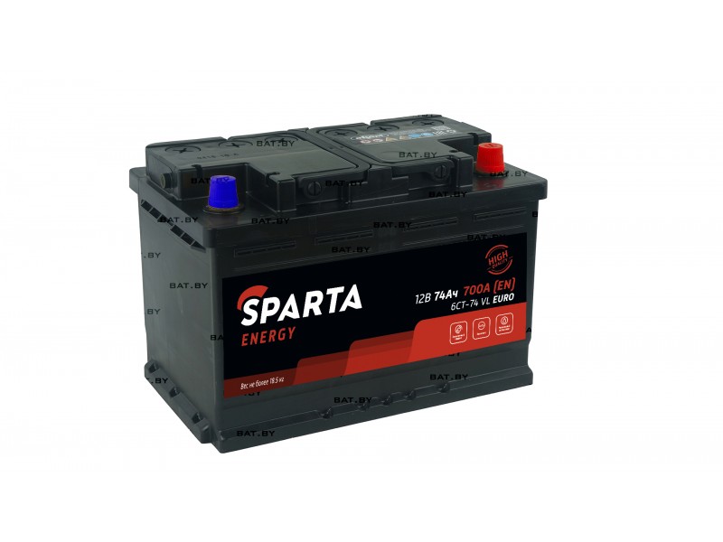 Аккумулятор SPARTA ENERGY 6СТ-74LB Евро