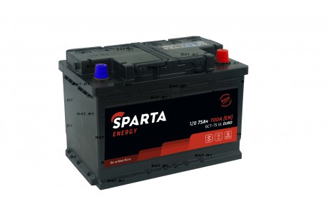 Аккумулятор SPARTA ENERGY 6СТ-75 Евро