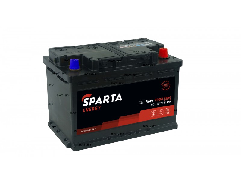 Аккумулятор SPARTA ENERGY 6СТ-75 Евро