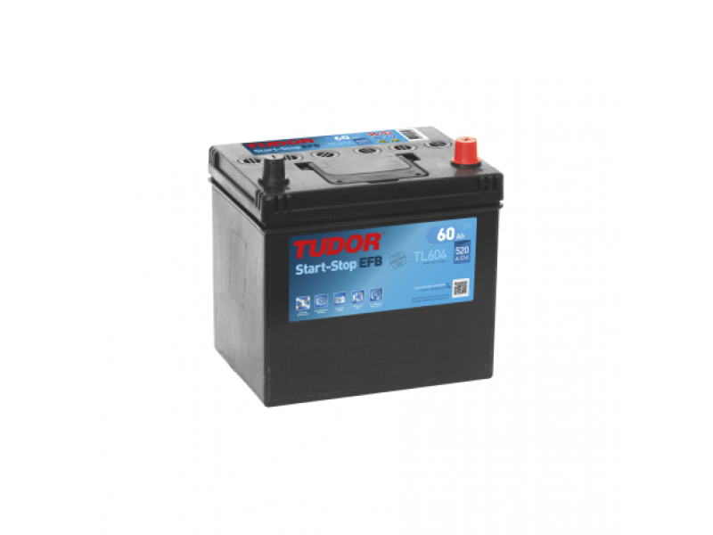 Аккумулятор TUDOR Start-Stop EFB TL604 60 A/h 520A R+