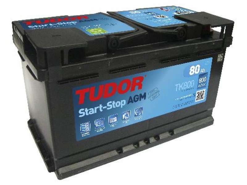 Аккумулятор TUDOR Start-Stop AGM TK800 80 A/h 800A R+