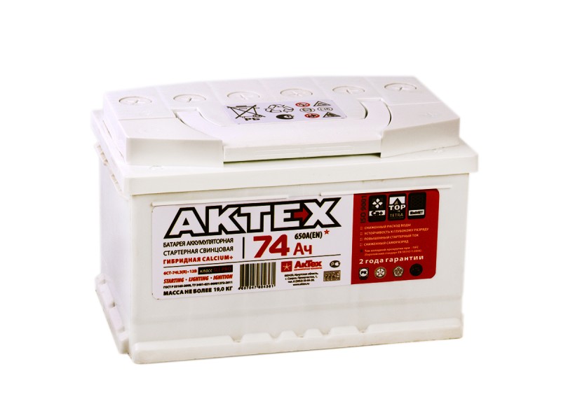Аккумулятор АкТех Classic 6СТ-74 Евро 750 А (EN)