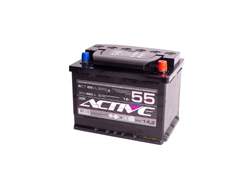 Аккумулятор АкТех Active Frost 6СТ-55 Евро