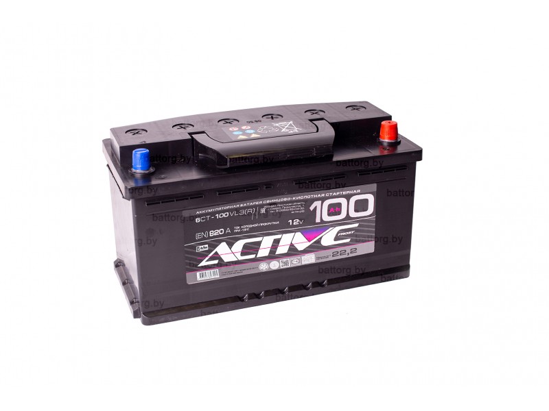 Аккумулятор АкТех Active Frost 6СТ-100 Евро