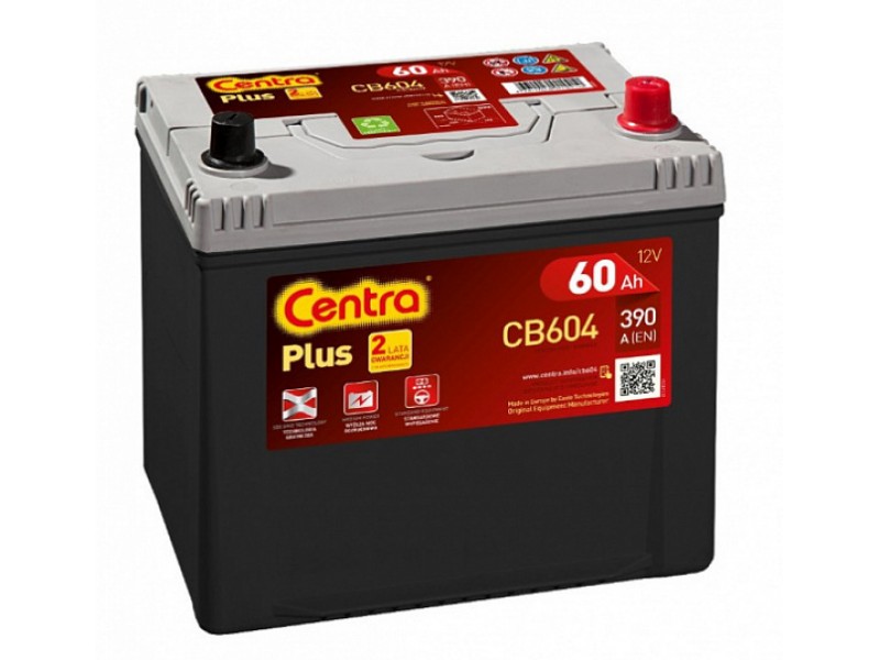 Аккумулятор Centra Plus CB604 60 А/ч 390A R+