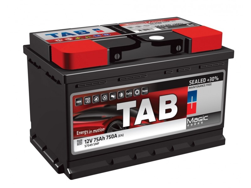 Аккумулятор Tab Magic 75 A/h 750A (EN) R+