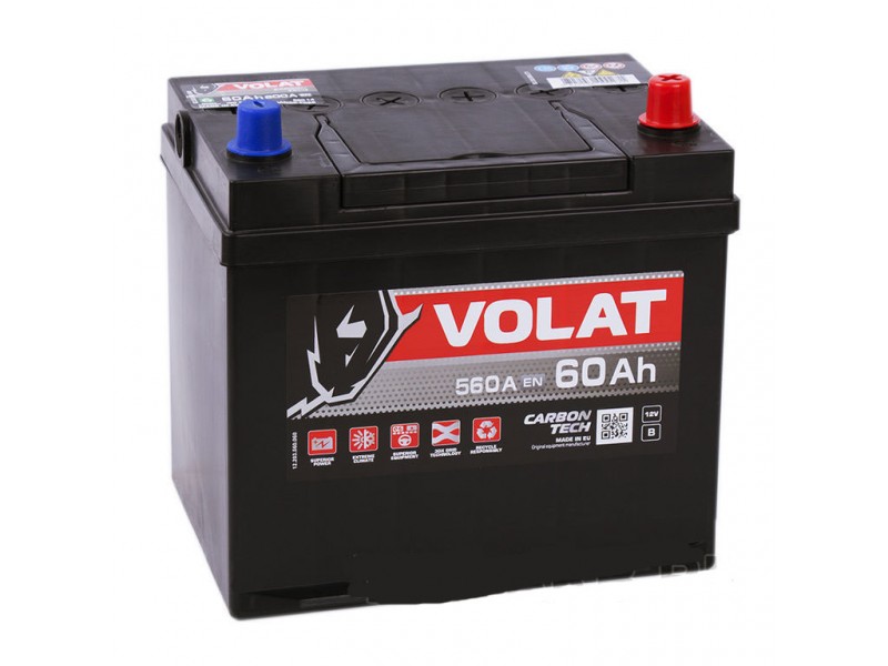 Аккумулятор VOLAT Ultra ASIA 60 A/h 560A R+
