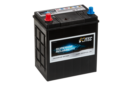 Аккумулятор HITEC 45B19R (39 Ah) 360 А, L+ тонк. клеммы B19